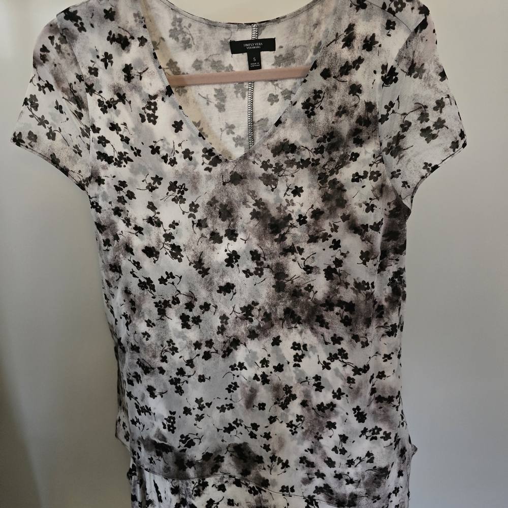 Floral Print V-Neck Women's Top